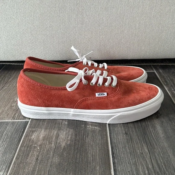 Vans Authentic Pig Suede Shoe Burnt Orange Size Men’s 10.5 or Women's 12 - Picture 5 of 7